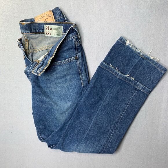 Hollister Blue Bootcut Jeans for Men - Picture 1 of 10